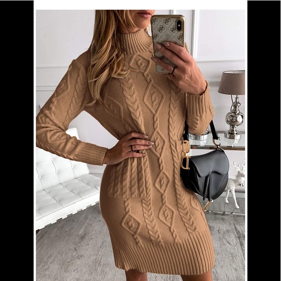 Dresses & Skirts - 🆕Cable Knit Sweater Dress